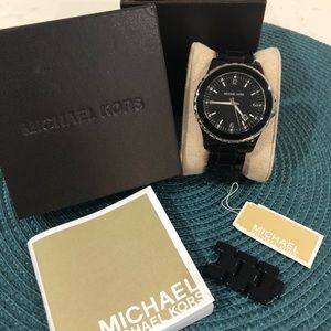SOLD - Michael Kors Black Unisex Watch